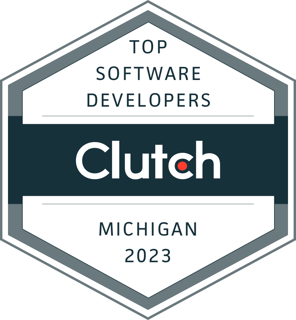 Clutch top software developers in Michigan award - 2023.