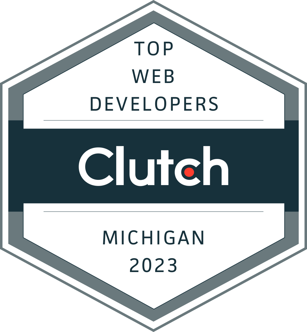 Clutch top web developers in Michigan award - 2023.